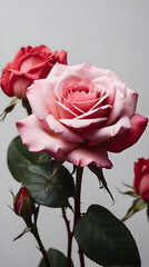 Love's Blush: A Single Pink Rose Whispers Untold Romance