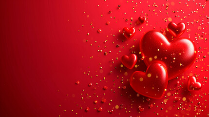 Obraz premium Heart card for Valentine's Day. Selective focus.