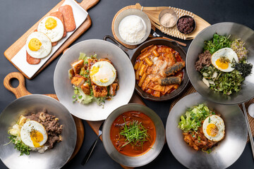 Yukgaejang, Korean food, side dishes, bibimbap, pork rice bowl, stir-fried pork, bulgogi rice bowl, bulgogi, pork cutlet, rice bowl, grilled spam, fried rice, tteokbokki, red bean shaved ice