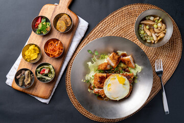 Yukgaejang, Korean food, side dishes, bibimbap, pork rice bowl, stir-fried pork, bulgogi rice bowl, bulgogi, pork cutlet, rice bowl, grilled spam, fried rice, tteokbokki, red bean shaved ice