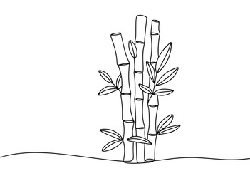 Bamboo. One line