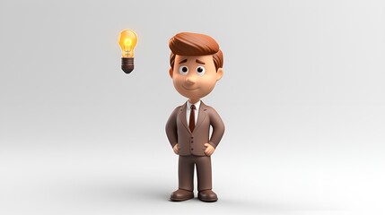man with idea concept