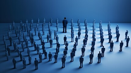 Fototapeta premium top one percent man in the center of business people,leader,ceo,entreprenuer