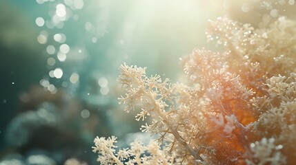 Fototapeta premium Generative AI : Explore a vibrant underwater realm teeming with life, rich aquatic flora, and futuristic, eco-friendly technology in harmony with nature.