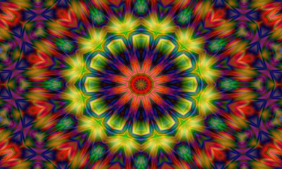 abstract pattern kaleidoscope Illustration with a kaleidoscope. psychedelic background.