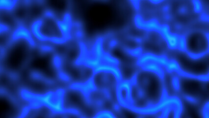Ethereal Blue Neural Network In Infrared Heatmapping Style