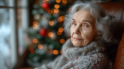 Winter Warmth: A Senior Citizen Embraces the Cold Season Generative AI