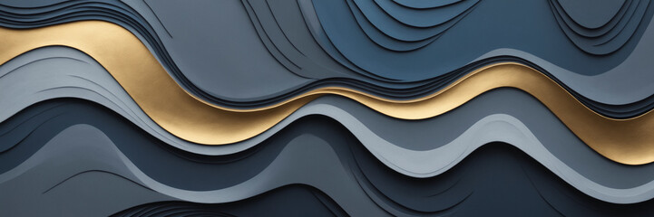 Blue Wave Design: A Dynamic 3D Vector Illustration with Curves and Lines, Perfect for Business and Digital Backgrounds