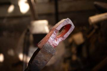 steel with axe fronging process