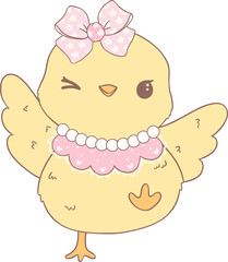 Coquette Easter Chick