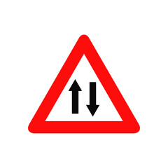 Steep ascent road sign graphic design