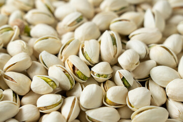 roasted salted pistachio nuts background