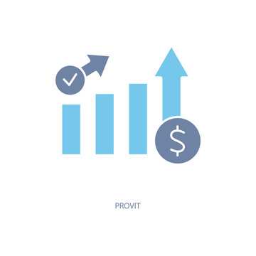 provit concept line icon. Simple element illustration. provit concept outline symbol design.