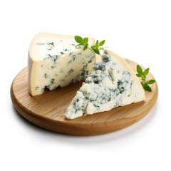 Gorgonzola Cheese isolated on white background