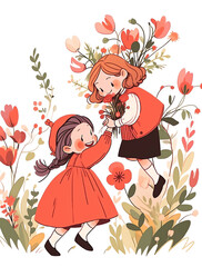 Valentine's Day Book Cover for Kids,Canva KDP Notebook Template,KDP Cover Template, Planner & Journal Covers