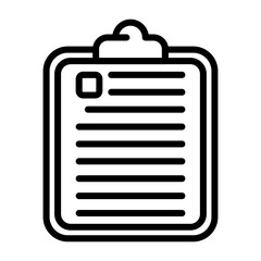 Clipboard Vector Icon