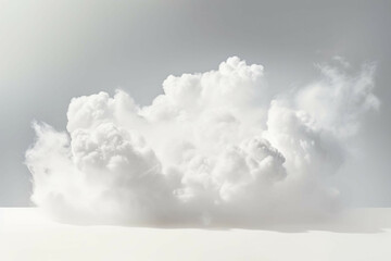 white clouds over a white background