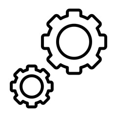 Gears Vector Icon