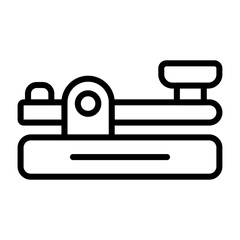 Obraz premium Telegraph Vector Icon