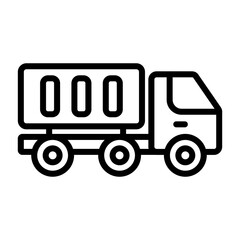 Fototapeta premium Truck Vector Icon