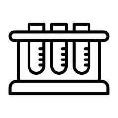 Test Tube Rack Vector Icon