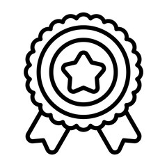 Fototapeta premium Medal Vector Icon