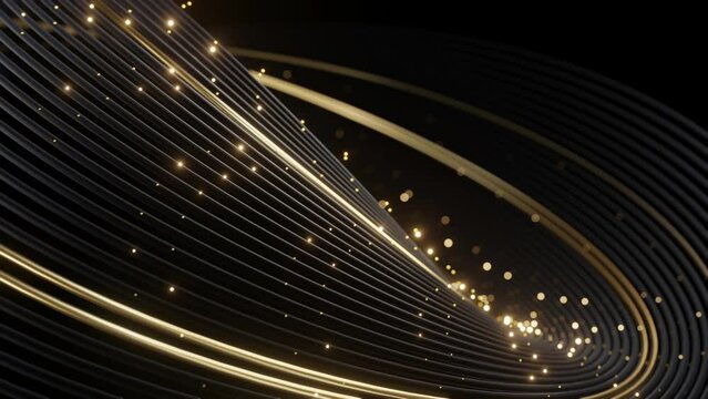 Black gold Abstract geometric luxury background.
