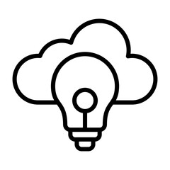 Cloud Strategy Vector Icon