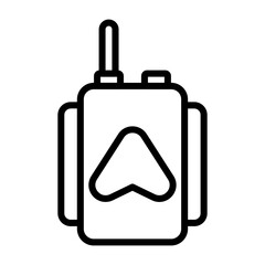 Fototapeta premium Handheld GPS Vector Icon