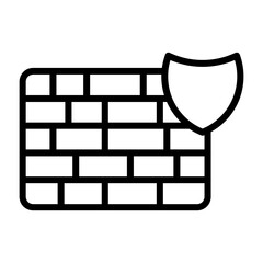 Firewall Vector Icon