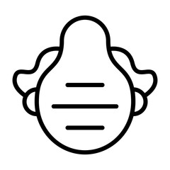 Dust mask Vector Icon