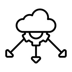 Network Load Balancing Vector Icon