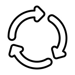 Recycling symbol Vector Icon