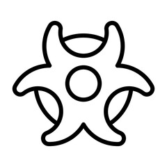 Biohazard symbol Vector Icon