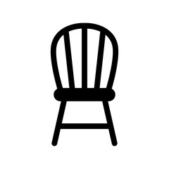 Wooden chair icon