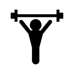 Weight training icon