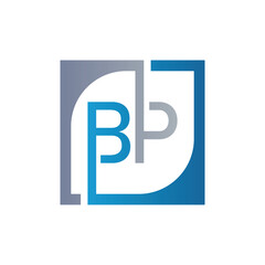 BP Logo Design Template Vector With Square Background.