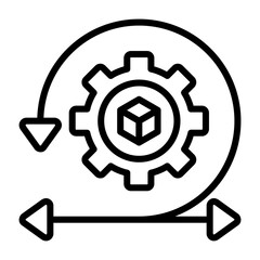 Iterative Design Vector Icon