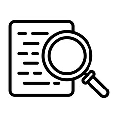 Document Search Vector Icon