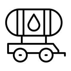 Tanker Truck Vector Icon
