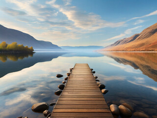 stillness in symmetry: lake's mirror magic
