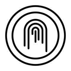 Fingerprint Vector Icon
