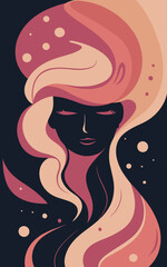 Abstract background poster. Good for fashion fabrics, postcards, email header, wallpaper, banner, events, covers, posters, advertising, and more. Women's day, mother's day background.