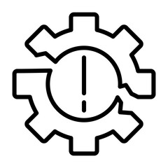Operational Breakdown Vector Icon