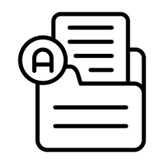 Document Font Vector Icon