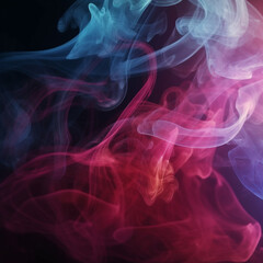 Background of colorful violet purple smoke