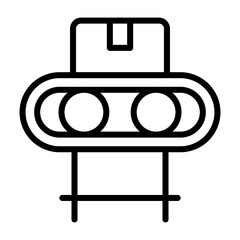 Conveyor belt Vector Icon