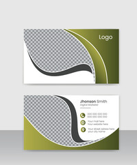 Creative Modern minimalist Business card design template