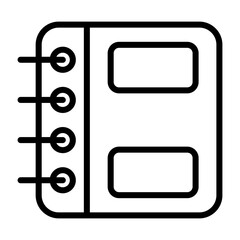 Spiral Notepad Vector Icon