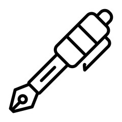 Fountain Pen Vector Icon